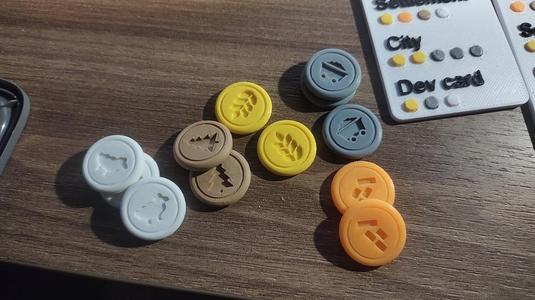 Catan - Resource coins
