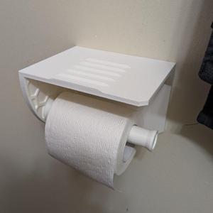 Toilet Paper Roll Holder with Phone Stand Table
