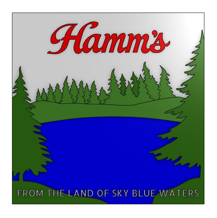 HAMMS BEER LAKE SCENE