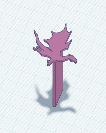 Dragon Halo Bookmark 6.stl
