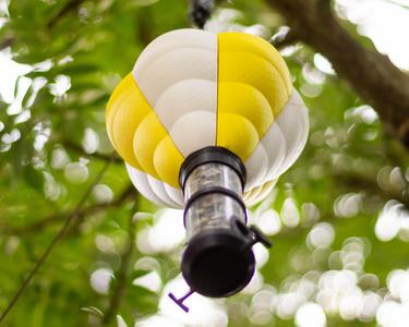 HOT AIR BALLOON BIRD FEEDER No glue or supports.