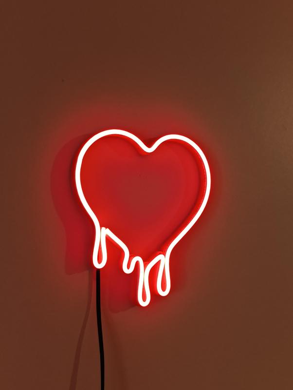 CORAZON DERRETIDO Cartel Neon LED