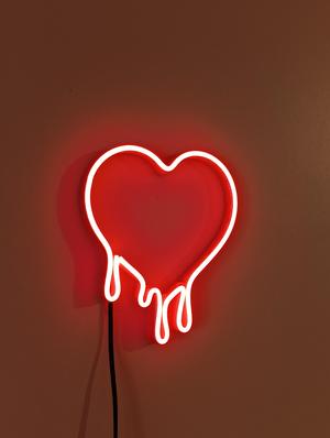 CORAZON DERRETIDO Cartel Neon LED