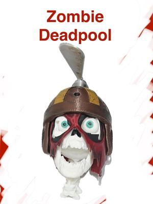 Zombie Deadpool- flying head