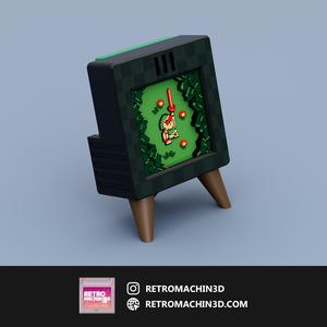 ZELDA - Pixel Voxel Art Frame (No support, 3MF included)