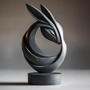 Easter Bunny Statue – Elegant Spring Accent