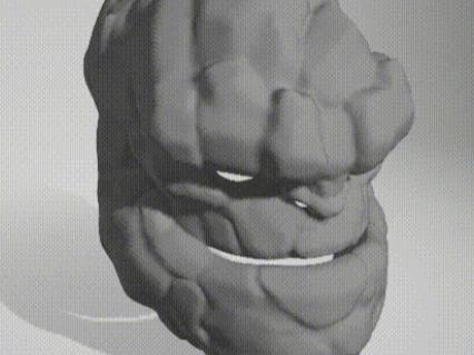 Marvel Rivals F4 The Thing Helmet Mask + Hands