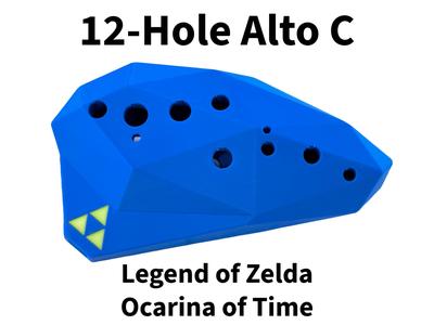 12-Hole Ocarina of Time | Alto C |Low Poly Zelda 埙