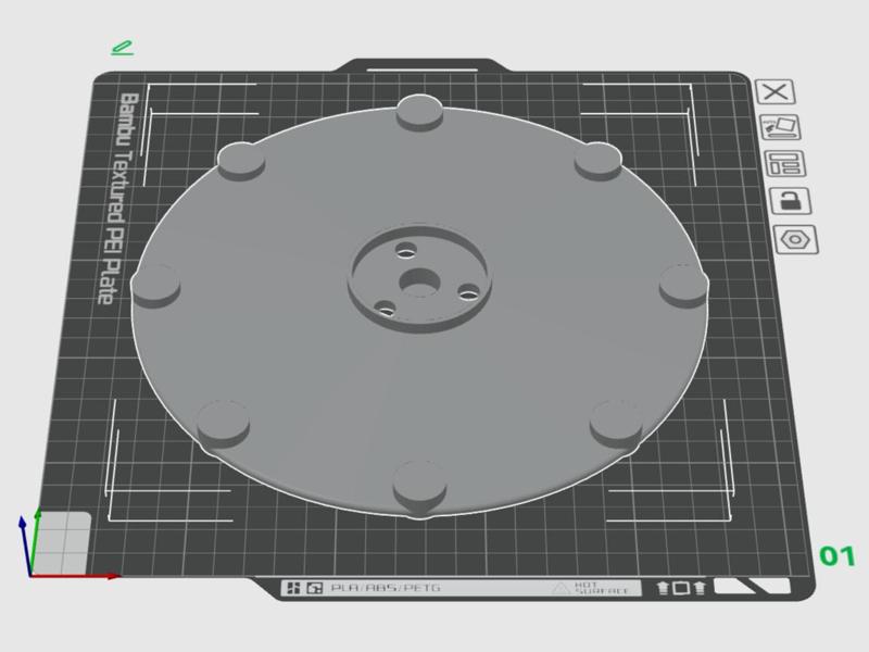 Extended Plate for Parkside PMRA 20-Li B2 Robot