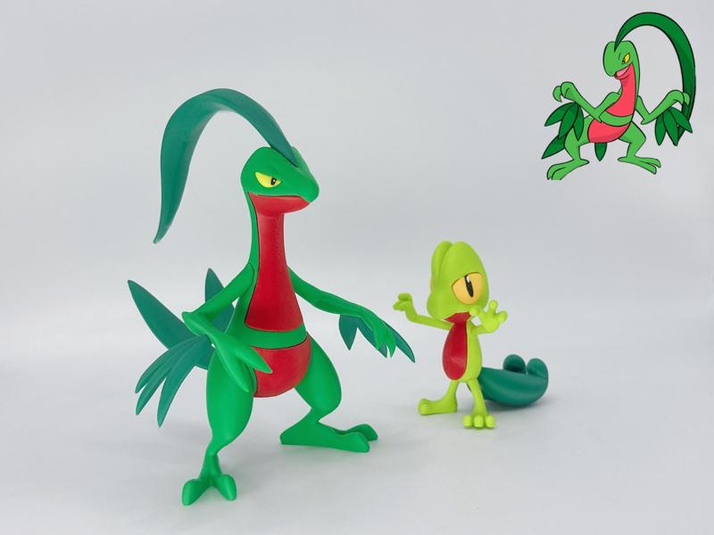 Pokemon 253 Grovyle Multi-color Print - Basic Pose