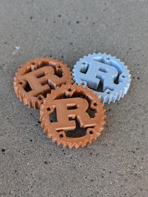 Rust logo gear