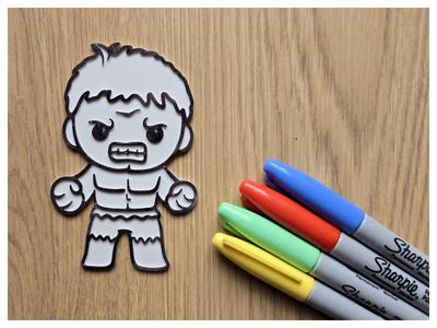 The Hulk Diy Coloring No Ams Fun Gift
