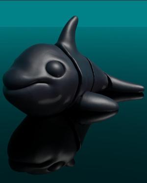  SIMPLE FLEXI ORCA (KILLER WHALE) - SUPPORT FREE - PRINT IN PLACE