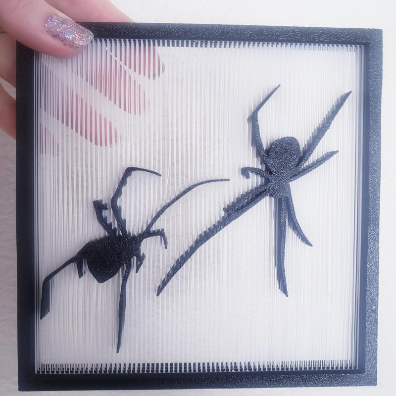 Black Widow Spider Realistic Spiders String Art