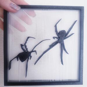 Black Widow Spider Realistic Spiders String Art