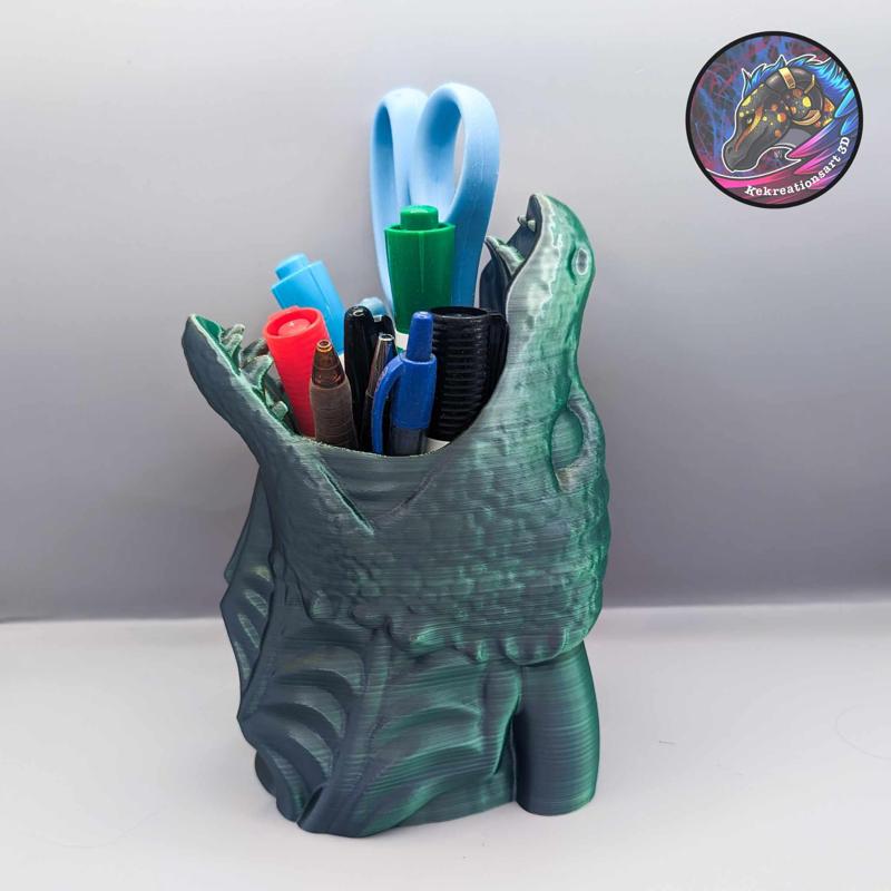 Dragon Head Pencil Holder