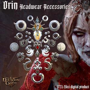 ORIN HEADWEAR ACCESSORIES COSPLAY SET BALDURS GATE 3
