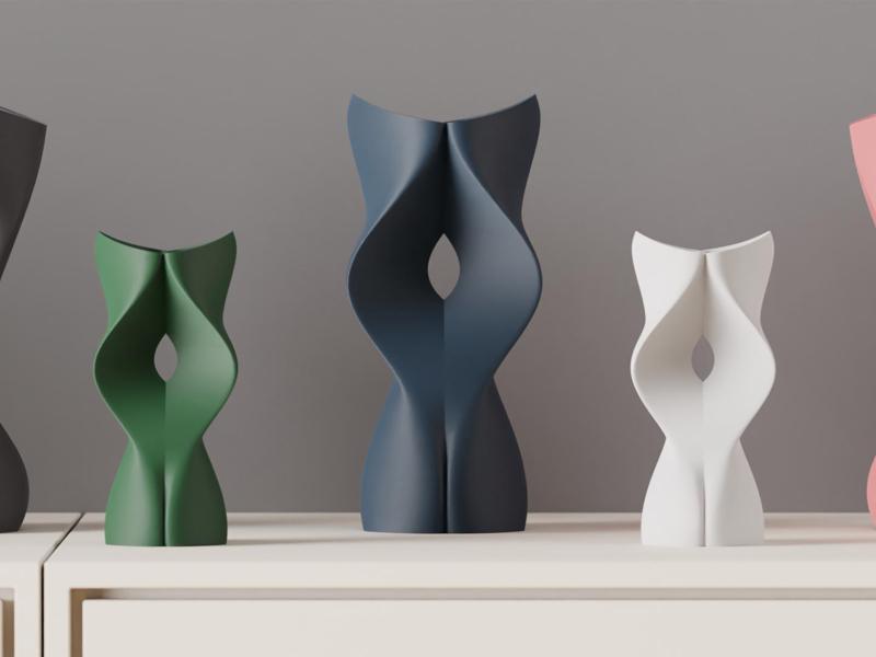 Elegant Sculptural Vase