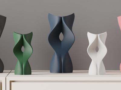 Elegant Sculptural Vase