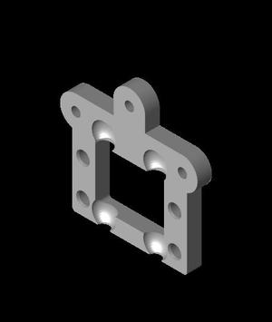 HMG7 Anet A8 Metal Gantry Adapter V6.stl