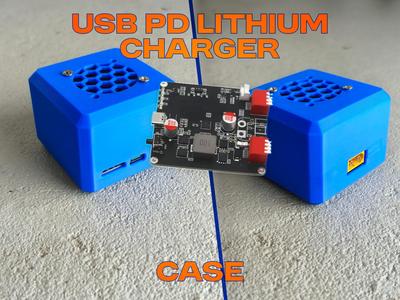 USB-C to Lithium Charger Case with 40mm Fan Mount