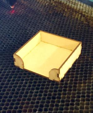 Memo Pad Box Laser Cut DXF 3,4,5,6mm
