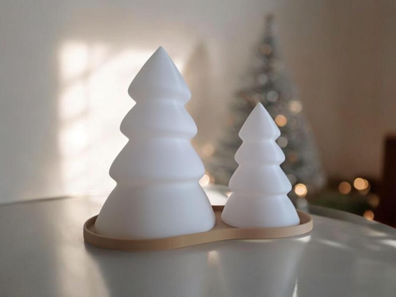 Christmas Tree Set with Tray (Tealight compatible)