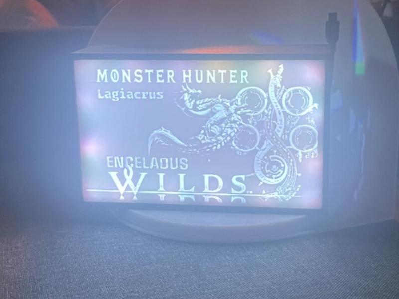 Monster Hunter Wilds Litophane with LEDStrip