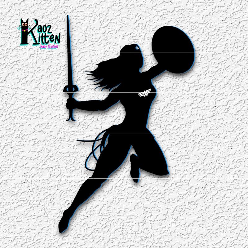 wonder woman shield wall art super hero fanart