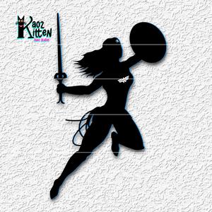 wonder woman shield wall art super hero fanart