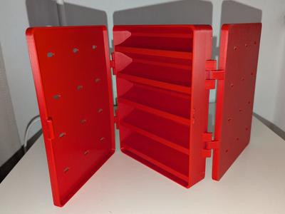 Double fishing tackle box (180x135x48mm)