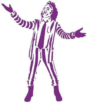 Beetlejuice stencil