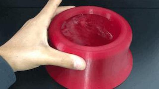 Spill-proof travel dog bowl