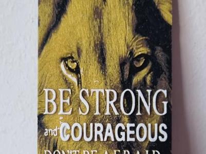 Lion bookmark Joshua 1:9