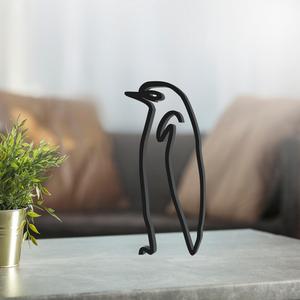 Penguin Line Art, Modern, Minimalist
