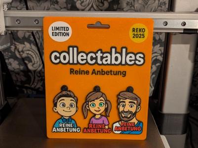 Collection plate for Reko 2025 keychains