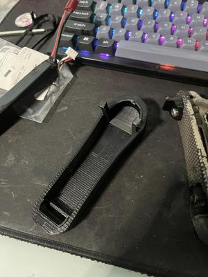 Smaller battery storage butt pad for Magpul CTR stock