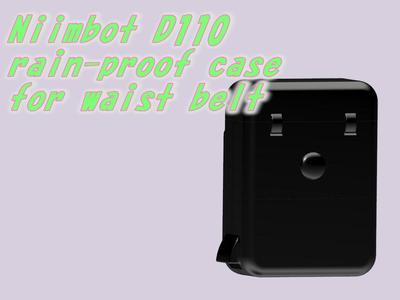 Niimbot D110 rain-proof case for waist belt