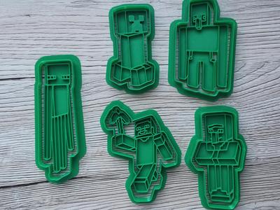 Minecraft Gamer Cookie Cutter Pack Creeper 