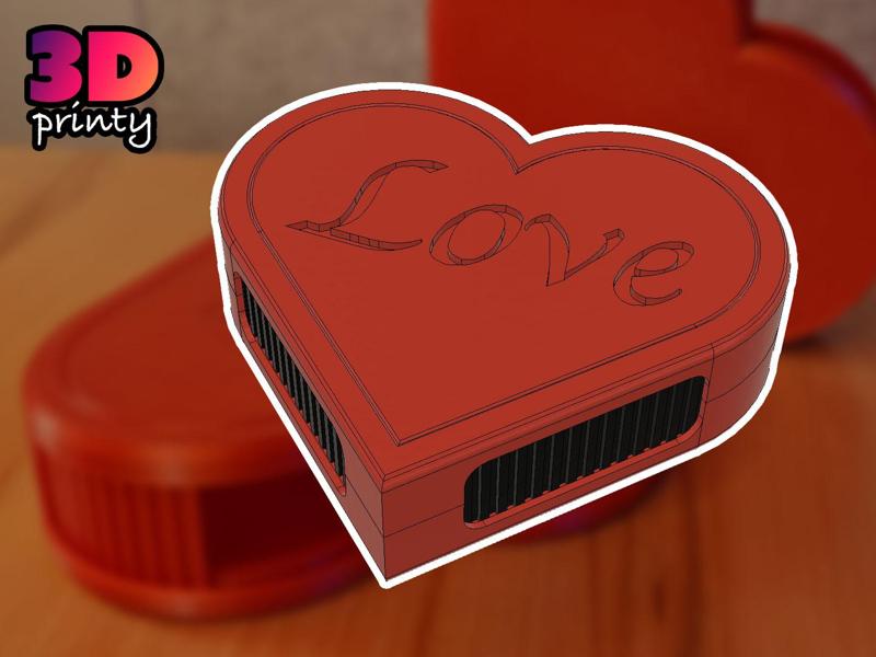 Shutter Box - Heart (Thicker Walls)