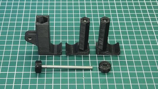 Universal tripod phone mount (GoPro mount + M5 Screw rod)