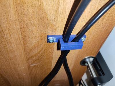 Under desk cable hook