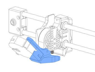 Prusa Mini RHD Fan Duct Rev. C