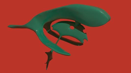 Brain Ventricular System. (HighPoly)