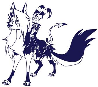 Loona and Blitzo stencil