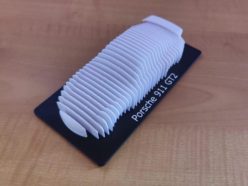 Porsche 911 GT2 Layered Model