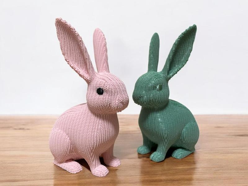 Knitted Bunny Ornaments