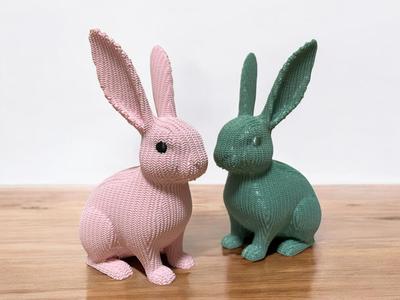 Knitted Bunny Ornaments