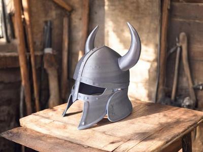 Old Worn Viking Helmet