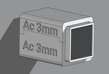 Airbus A320 Korry style switch for 3mm panels